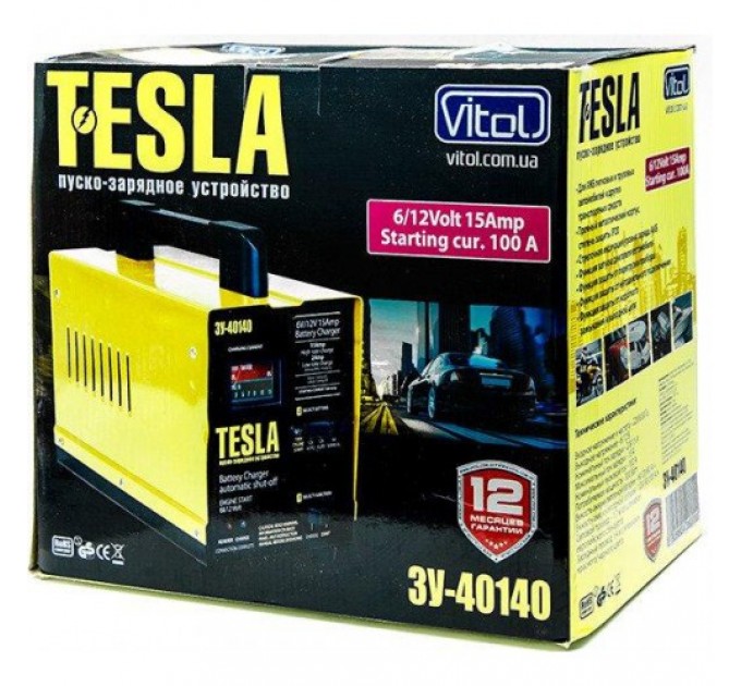  Vitol Tesla ЗУ-40140 6/12В 15А пуско зарядное устройство