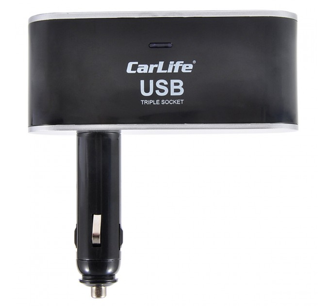 Розгалужувач прикурювача Carlife 3в1 + USB, ціна: 141 грн.