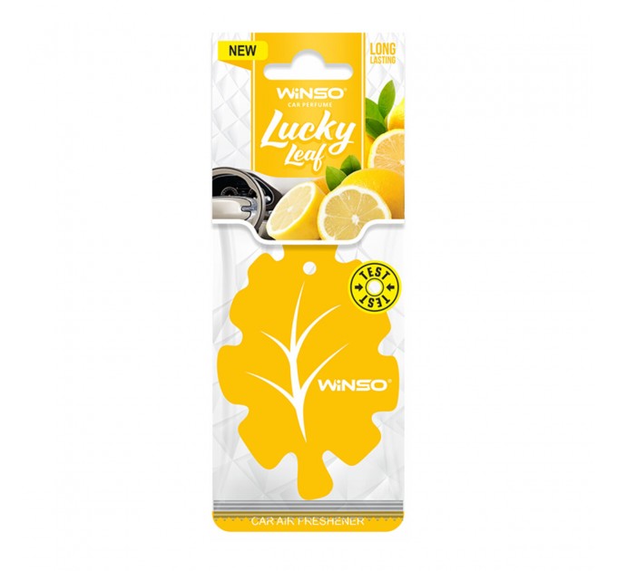 Освіжувач повітря Winso Lucky Leaf, целюлозний ароматизатор, Lemon, ціна: 32 грн.