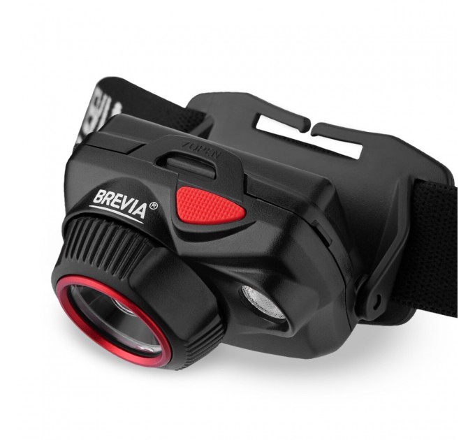 Фонарь налобный Brevia 520Lm, Focus Control, 800mAh, 3xAAA, белый/красный, цена: 1 999 грн.