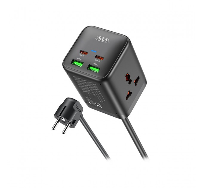 Сетевое зарядное устройство XO WL24 Fast Charging Desktop Charger Array Plug 65W черный, цена: 999 грн.