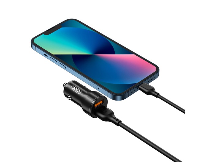 Автомобильное зарядное устройство XO CC48 Smart Dual USB Metal черный, цена: 119 грн.