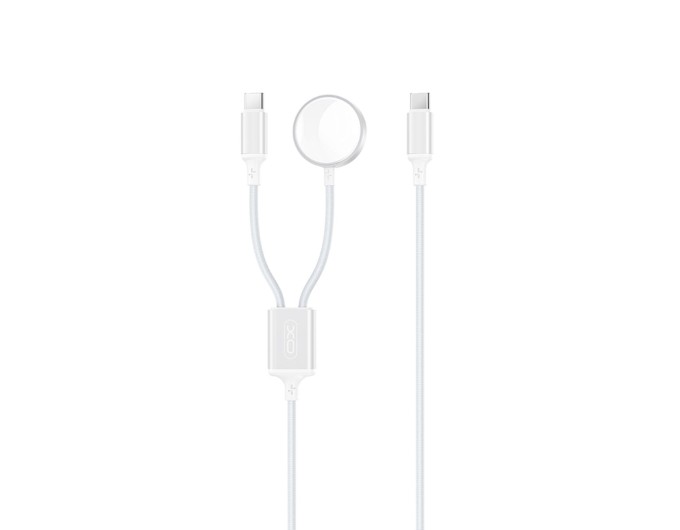 Беспроводное зарядное устройство XO CX030 2в1 Type-c + Watch Charger белый, цена: 379 грн.