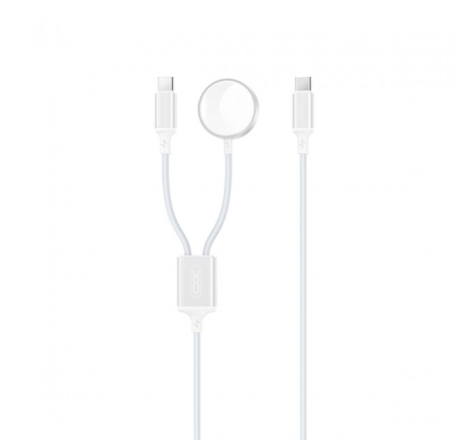 Беспроводное зарядное устройство XO CX030 2в1 Type-c + Watch Charger белый, цена: 339 грн.