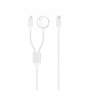 Беспроводное зарядное устройство XO CX030 2в1 Type-c + Watch Charger белый, цена: 339 грн.