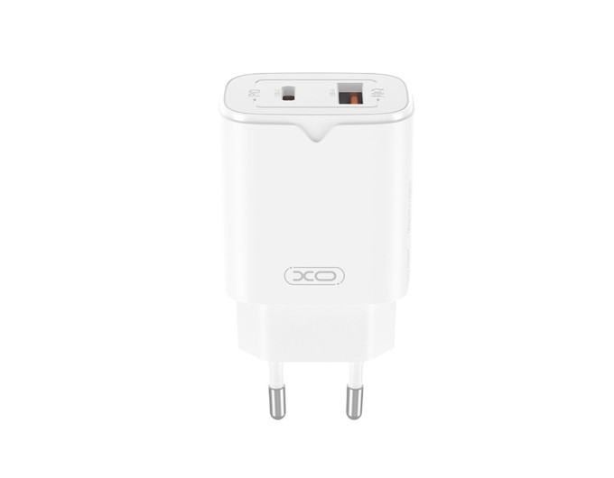 Сетевое зарядное устройство XO L130 PD30W/QC18W 1USB-C+1USB-A белый, цена: 379 грн.