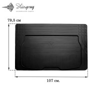 Универсальные резиновые коврики TRUNK MAT UNI BOOT XS (107смх79,5см) коврик в багажник (Stingray)