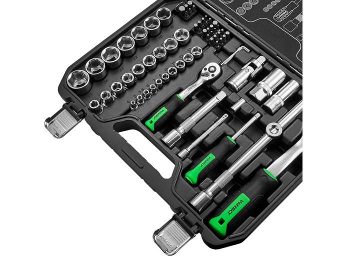 Професійний набір інструментів в кейсі Winso Pro 1/2", 1/4" 72 T, CR-V, 73од., ціна: 2 510 грн.
