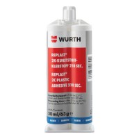 Клей Wurth Replast Me 210 секунд для пластика черный 50мл