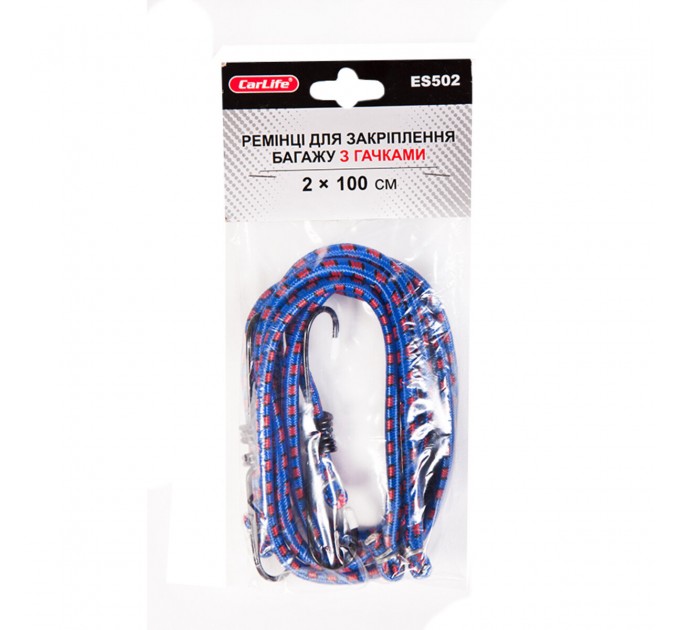 Ремінці для закріплення багажу CarLife 2x100см, ціна: 78 грн.