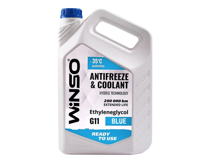 Антифриз Winso Antifreeze & Coolant Blue G11 -35°C голубой готовый 9кг, цена: 777 грн.