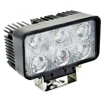 Фара светодиодная Brevia Epistar white Spot 10-30V, 18W (6x3W), 1320Lm, 1шт
