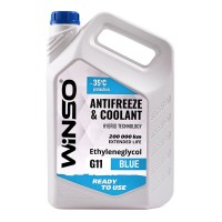 Антифриз Winso Antifreeze & Coolant Blue G11 -35 ° C голубой готовый 0,9 кг
