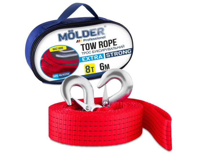 Буксировочный трос Molder 8т, 6м, цена: 1 134 грн.