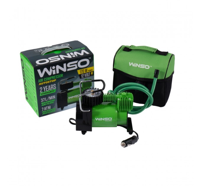 Компресор автомобільний Winso 7Атм 37л/хв 170Вт з автостопом, ціна: 963 грн.