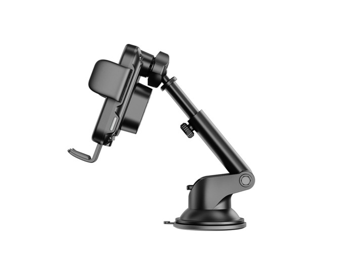 Тримач телефону автомобільний XO з бездротовою зарядкою WX036 Automatic Arm Clamp Type Wireless чорний, ціна: 769 грн.