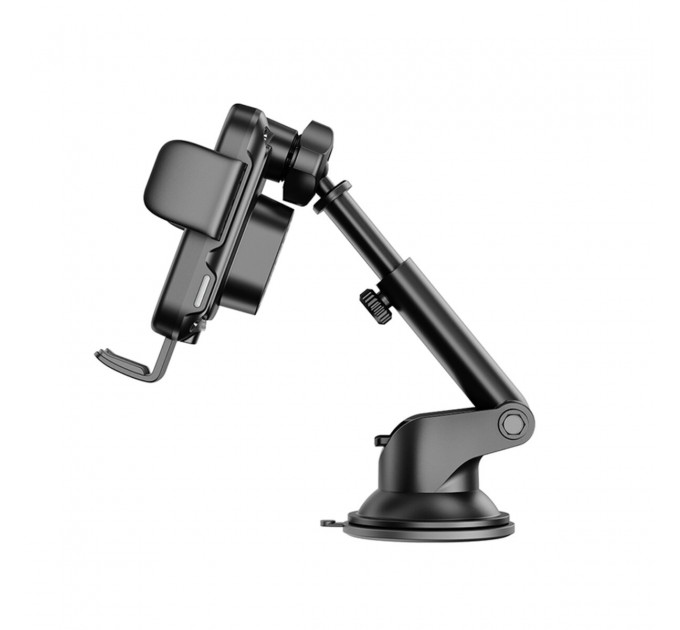 Держатель телефона автомобильный XO с беспроводной зарядкой WX036 Automatic Arm Clamp Type Wireless черный, цена: 699 грн.
