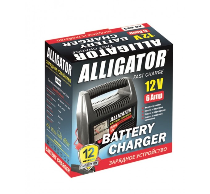 Зарядное устройство АКБ Alligator 6/12В 80А·час 6А, цена: 816 грн.