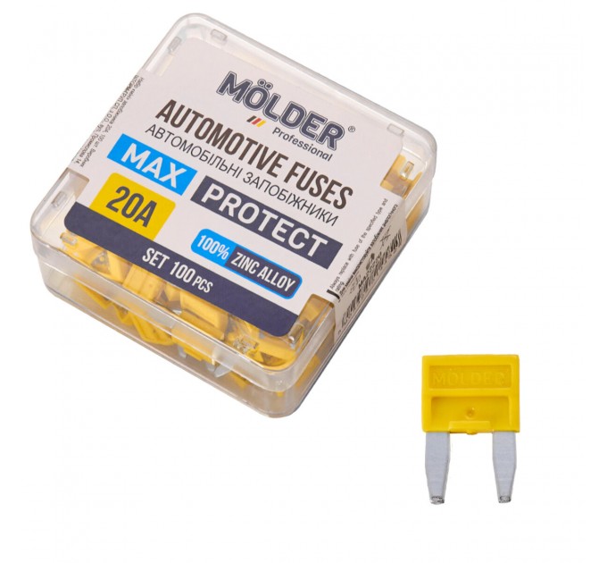 Набір запобіжників Molder "міні" 20А, 100шт, ціна: 274 грн.