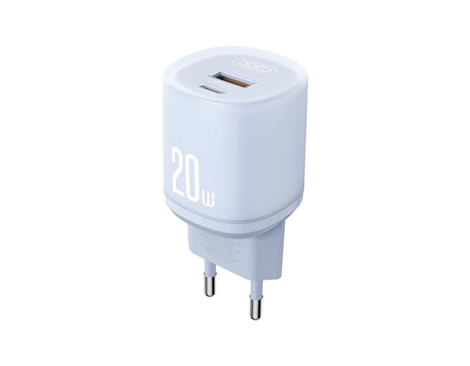 Сетевое зарядное устройство XO L144 PD20W 1USB-A+1USB-C синий, цена: 259 грн.