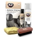 Набор по уходу за кожаной обивкой К2 Auron Strong Set со щеткой и микрофиброй, цена: 893 грн.
