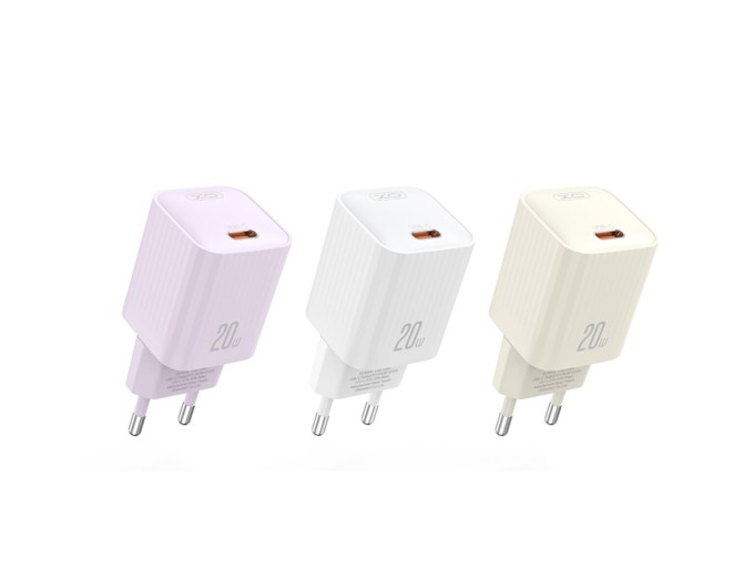 Сетевое зарядное устройство XO L146 PD20W Single USB-C Charger фиолетовый, цена: 219 грн.