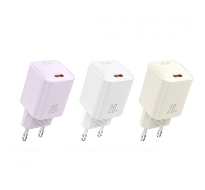 Сетевое зарядное устройство XO L146 PD20W Single USB-C Charger фиолетовый, цена: 189 грн.