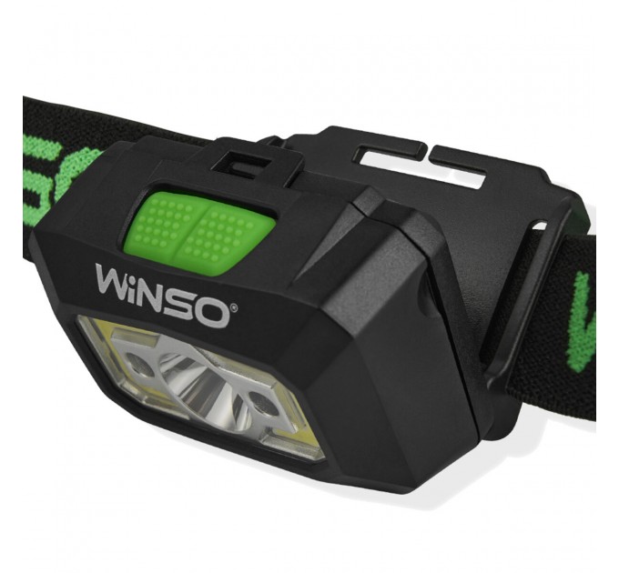 Фонарь налобный Winso 150Lm, 3W XPE+COB, 3xAAA с сенсором белый/красный, цена: 327 грн.