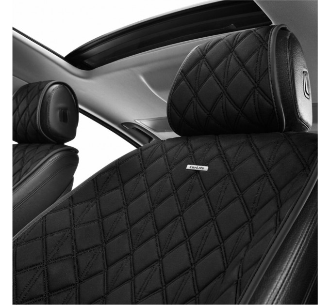 Комплект преміум накидок для сидінь CarLife Nitro, black, ціна: 4 734 грн.
