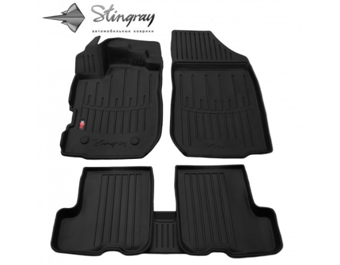 Dacia Sandero Stepway II (2012-2020) комплект 3D ковриков с 5 штук (Stingray), цена: 1 870 грн.