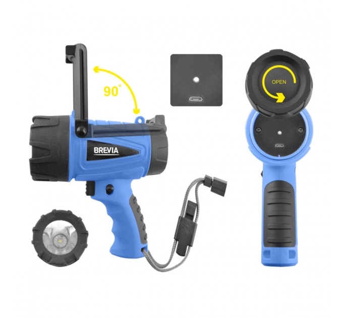 Фонарь инспекционный Brevia LED 500М 10W LED 650lm 4400mAh, microUSB, цена: 939 грн.