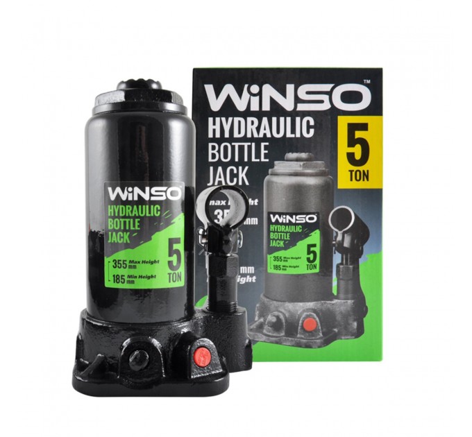 Домкрат гидравлический бутылочный Winso 5т 185-355мм, цена: 673 грн.