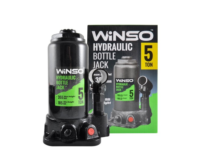 Домкрат гідравлічний пляшковий Winso 5т 185-355мм, ціна: 743 грн.
