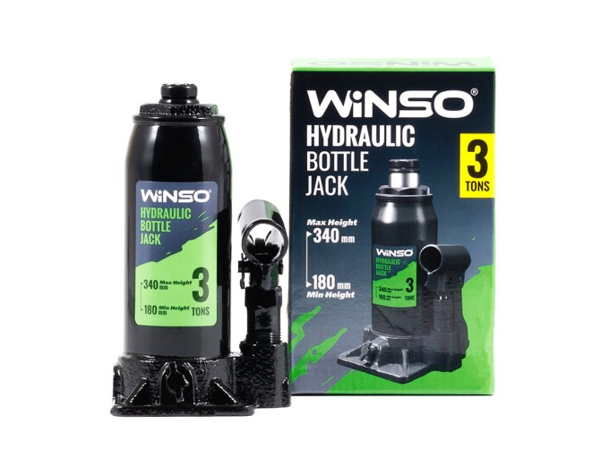 Домкрат гідравлічний пляшковий Winso 3т 180-340мм, ціна: 808 грн.