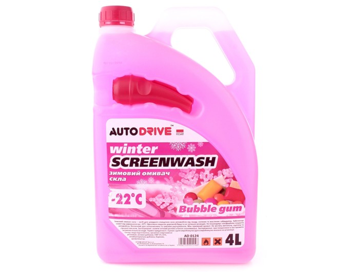 Омивач скла AutoDrive -22°C зимовий Bubble Gum готовий 4л, ціна: 346 грн.