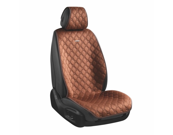 Преміум накидки для передніх сидінь CarLife Turbo, coffee 2шт, ціна: 2 247 грн.