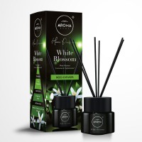 Аромадифузор з паличками Aroma Home Black Series Sticks - White Blossom 100мл