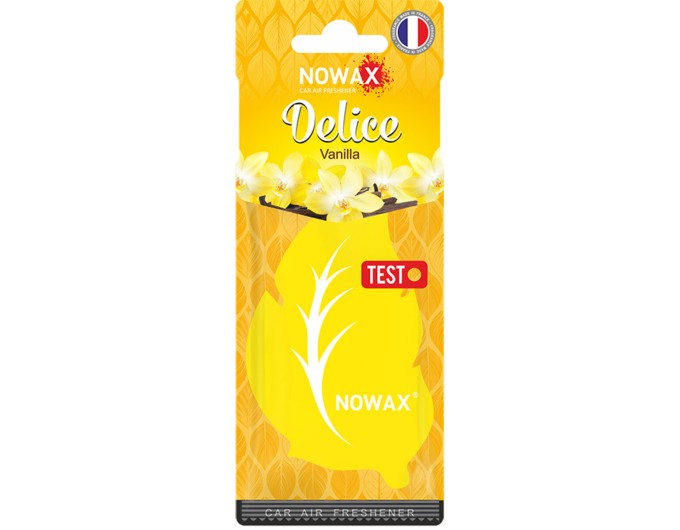 Ароматизатор повітря целюлозний Nowax серія Delice - Vanilla, ціна: 31 грн.