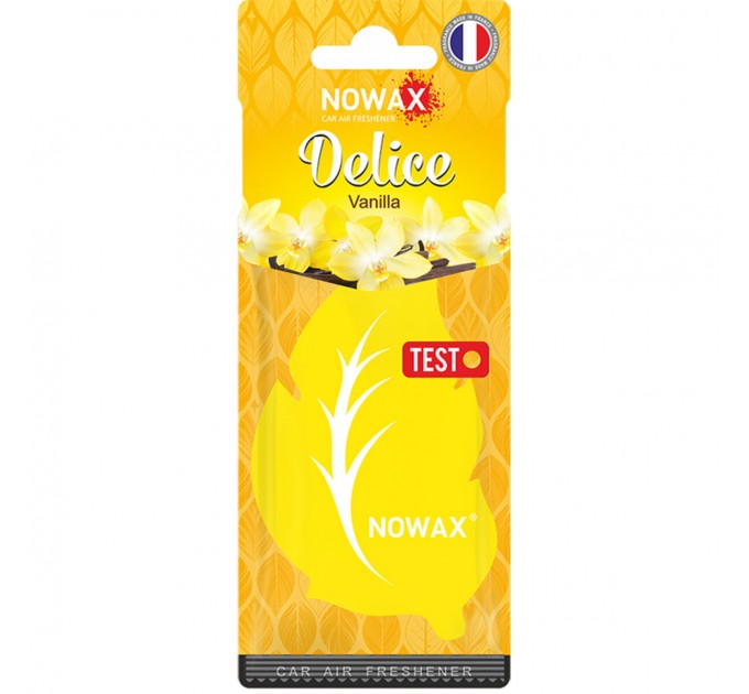 Ароматизатор повітря целюлозний Nowax серія Delice - Vanilla, ціна: 30 грн.