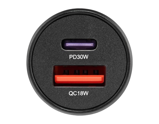 Автомобильное зарядное устройство Brevia ePower DualCharge 48W 1xUSB-C+1xUSB-A, черный, цена: 275 грн.