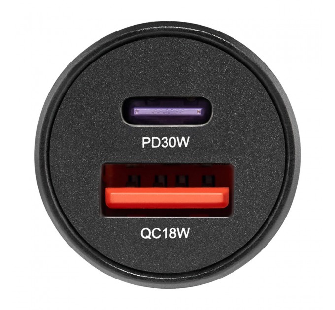 Автомобильное зарядное устройство Brevia ePower DualCharge 48W 1xUSB-C+1xUSB-A, черный, цена: 269 грн.