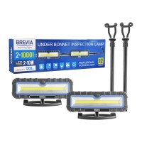Лампа інспекційна Brevia LED 120-190см 2x10W COB 2x1000lm 2x4000mAh Power Bank, type-C