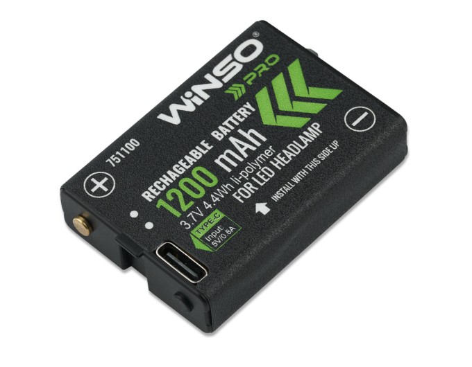 Фонарь налобный Winso Pro 500Lm, 5W CREE XPG+COB, 1200mAh/3xAAA, с сенсором белый/красный, цена: 836 грн.