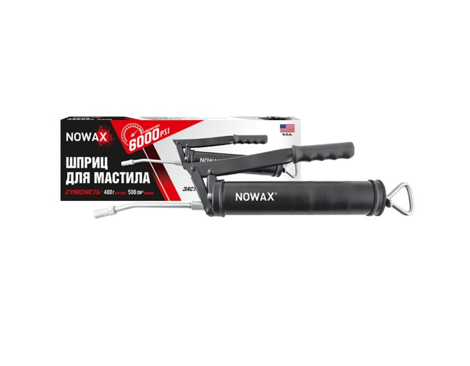 Шприц для мастила Nowax плунжерно-важільного типу 6000psi (413Bar), ціна: 557 грн.