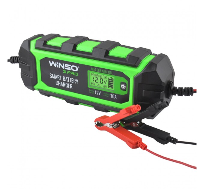 Зарядний пристрій АКБ Winso Pro 12В 200А·год 10А з LCD-екраном, ціна: 2 307 грн.