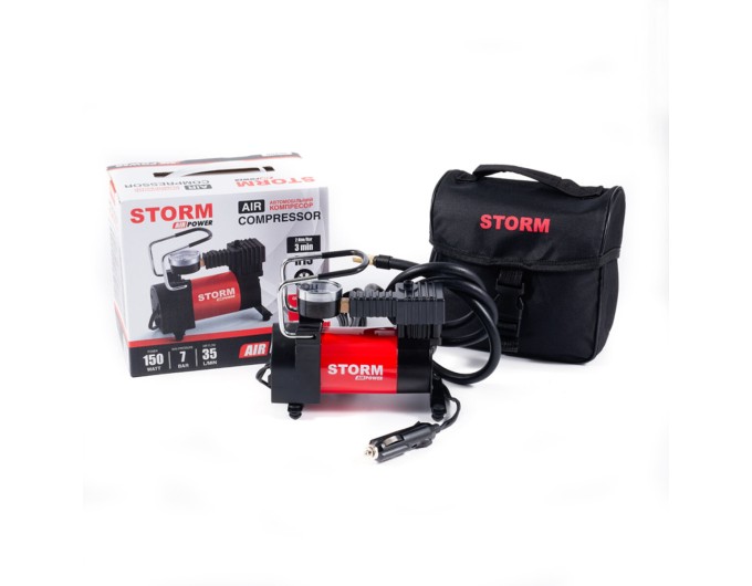 Компресор автомобільний Storm Air Power 7Атм 35л/хв 150Вт, ціна: 1 010 грн.