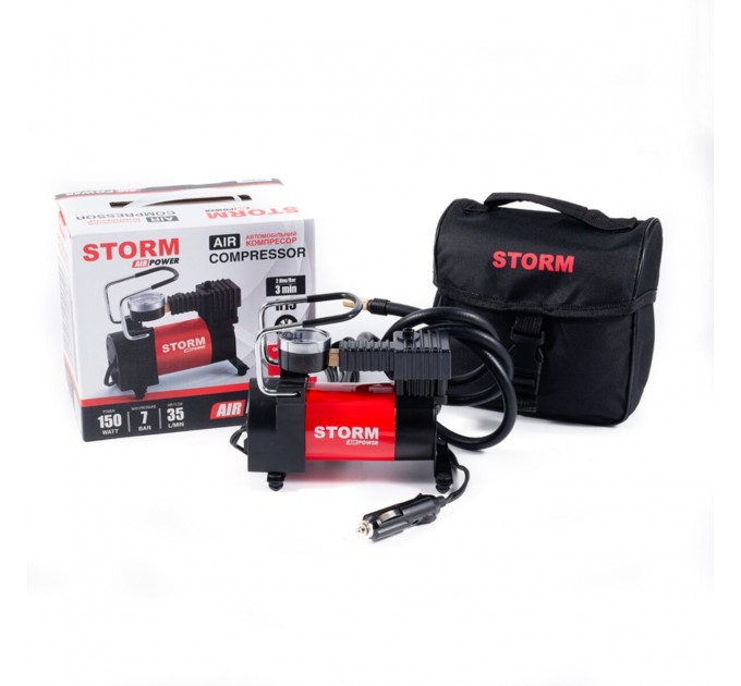 Компресор автомобільний Storm Air Power 7Атм 35л/хв 150Вт, ціна: 981 грн.