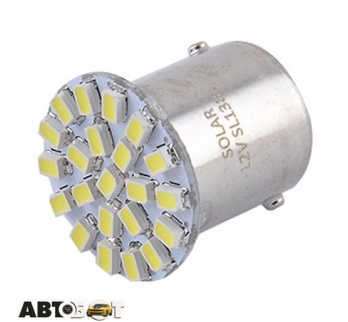 LED лампа SOLAR G18.5 BA15s 12V 22SMD 3020 white SL1381 (2 шт.), ціна: 73 грн.