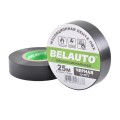 Лента изоляционная ПВХ Belauto 25м, 0.13x19мм, черная, проф., огнеупорная, цена: 52 грн.