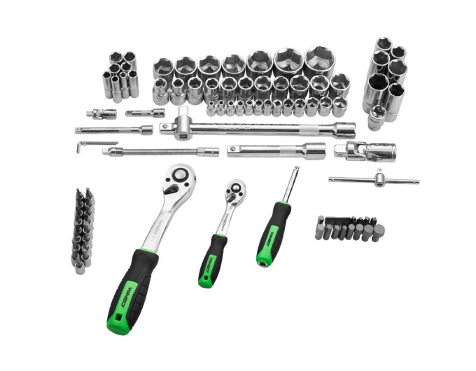 Профессиональный набор инструментов в кейсе Winso Pro 1/2", 1/4" 72 T, CR-V, 94ед., цена: 3 356 грн.